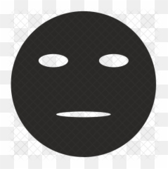 Poker Face Icon - Circle Emoji