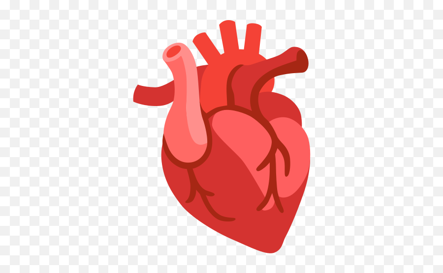 Anatomical Heart Emoji - Anatomical Heart Emoji,Heart Pulse Emoji
