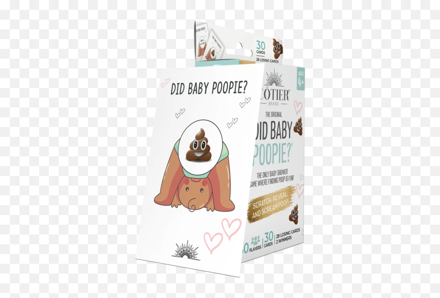 Did Baby Poopie - Baby Shower Poop Emoji Scratchoff Game Groundhog Day,Emoji Baby