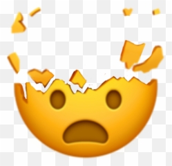 Popular and Trending mind - blowing Stickers PicsArt Explosion Smiley Emoji