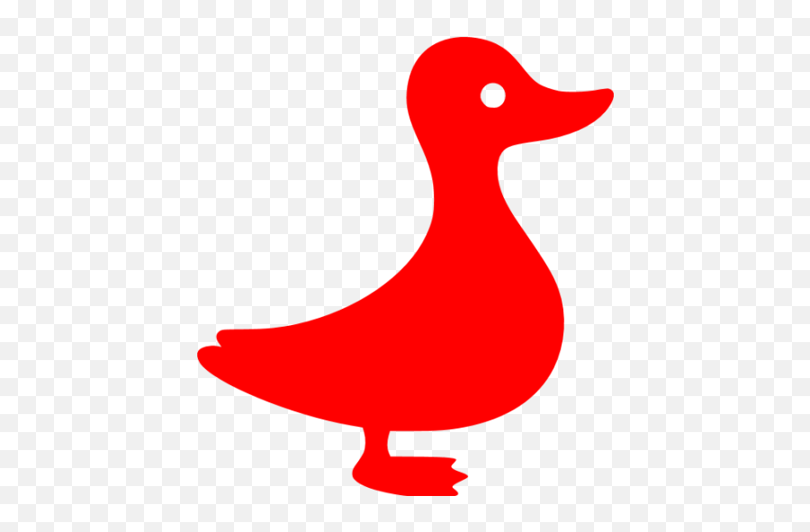 Red Duck Icon - Red Duck Transparent Emoji,Duck Emoticon