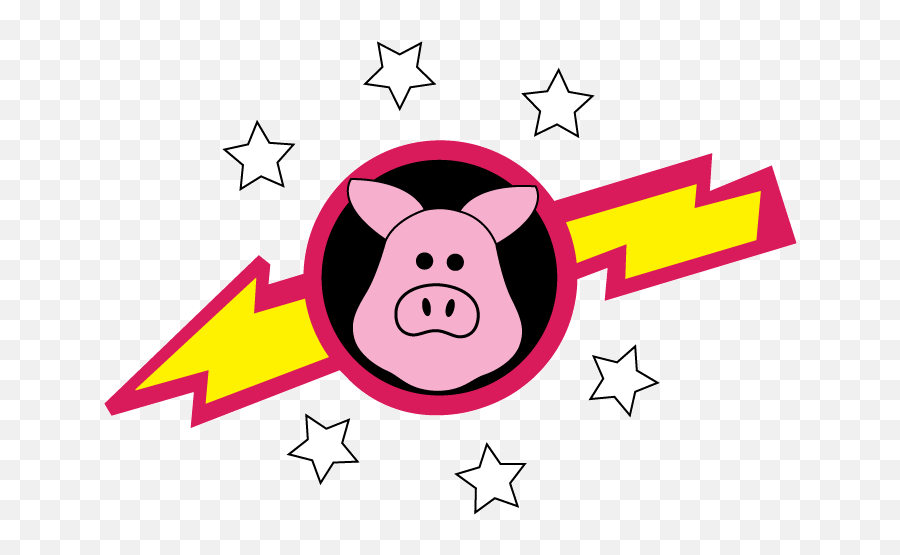 Hog Clipart Pig In Wig Hog Pig In Wig - Pigs In Space Logo Emoji,Emoji Leaf And Pig