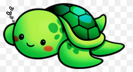 Transparent Cute Turtle Png - Cute Turtle Drawing Emoji,Sea Turtle Emoji