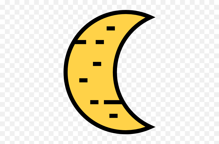 Weather Moon Phase Night Half Moon Nature Moon Icon - Circle Emoji,Half Moon Emoji