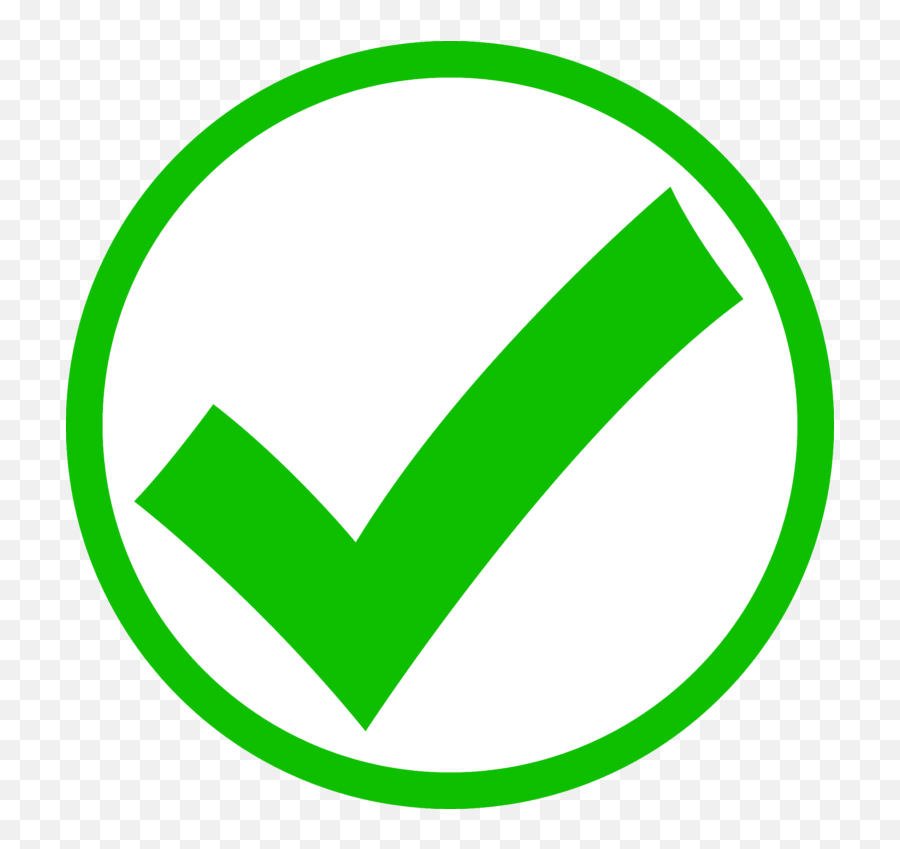 Check Mark Clip Art Free Clipart 2 - Circle Green Check Mark Png Emoji,Check Mark Emoji