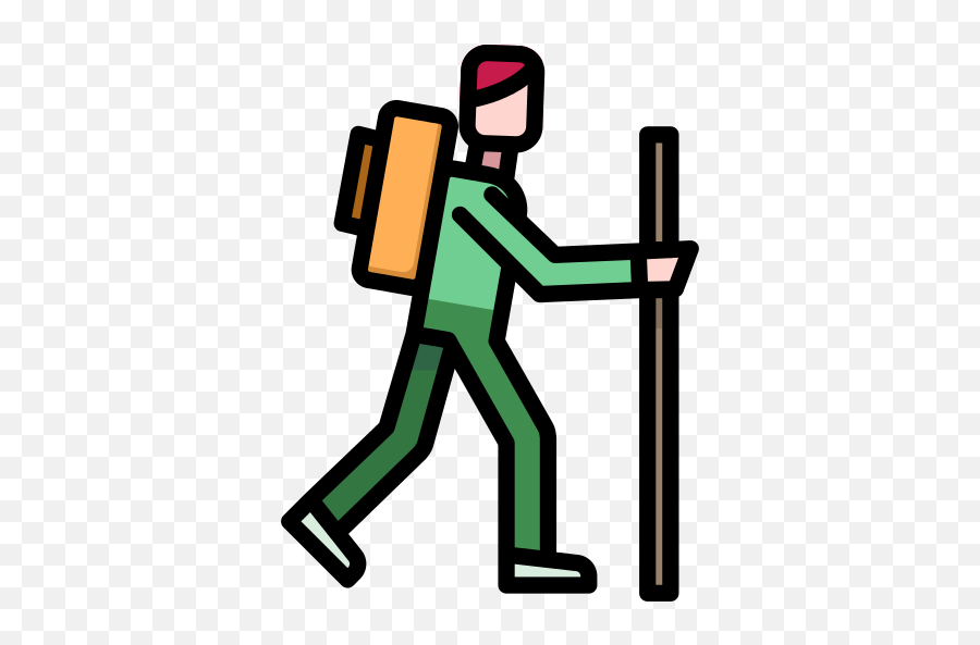 Walking Icon Png At Getdrawings - Hiker Flat Icon Emoji,Hiker Emoji