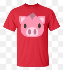 Pig Face Emoji T,Poppy Emoji