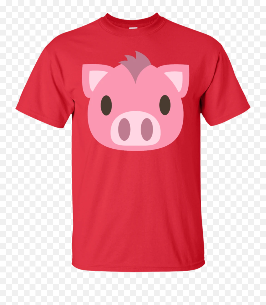Pig Face Emoji T,Poppy Emoji