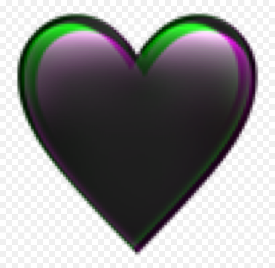 Heart Black Emoji - Heart,I Dont Know Emoji