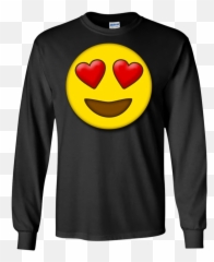 Cute Heart Eyes Emoji Valentines Day Love Ls - Naruto Shippuden T Shirt Design,Valentine Emoji