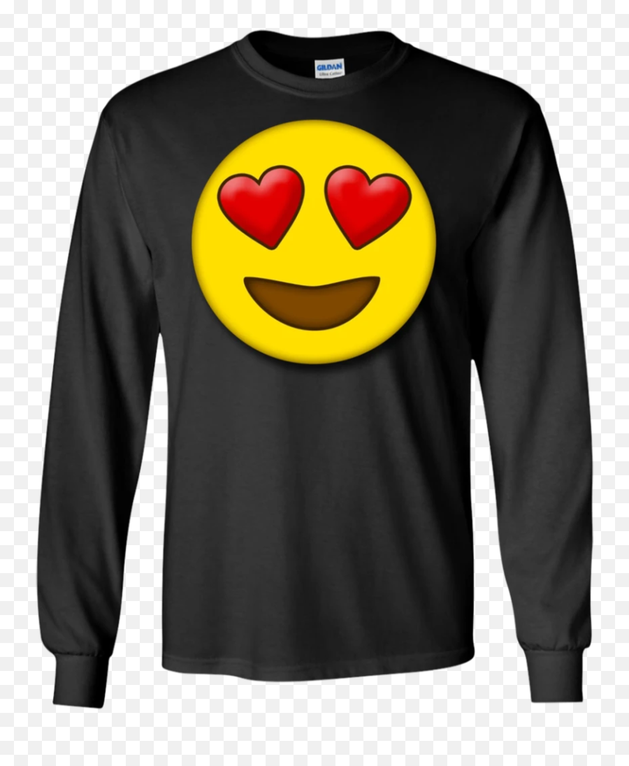 Cute Heart Eyes Emoji Valentines Day Love Ls - Naruto Shippuden T Shirt Design,Valentine Emoji