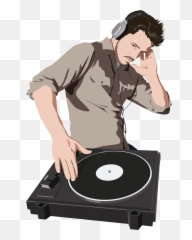 Disc Jockey Png - Dj Scratch Record Clipart Emoji,Record Player Emoji