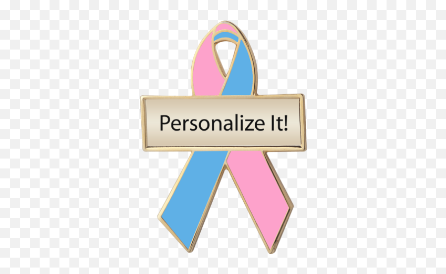 Pink And Blue Awareness Ribbons - Awareness Symbol Of Fetal Alcohol Syndrome Emoji,Pink Cancer Ribbon Emoji