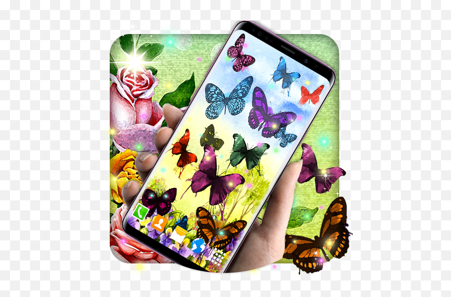 Watercolor Live Wallpapers Painting - Papilio Emoji,Blm Emoji