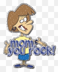 Mom You Rock Glitter - Emoji