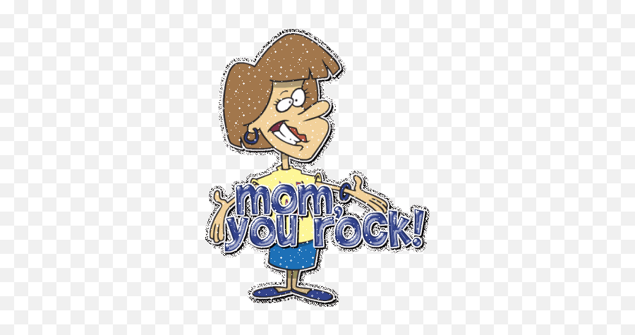 Mom You Rock Glitter - Mom You Rock Emoji,You Rock Emoticon