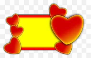 Vector Graphics Of Board Decorated With - Love Frame Emoji