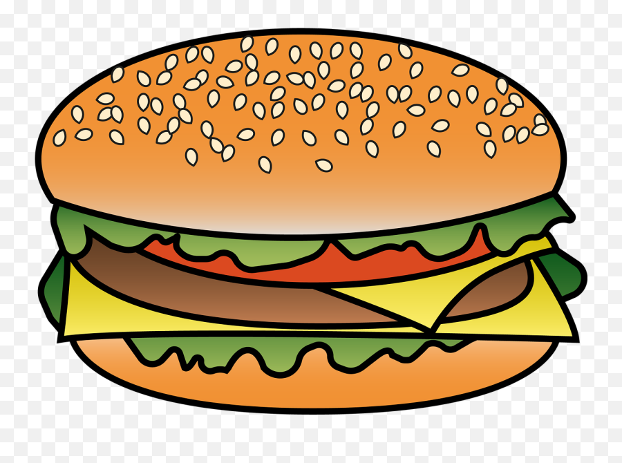 Burger Fast Food Food Free Pictures - Clipart Burger Emoji,Chicken Fries Emojis