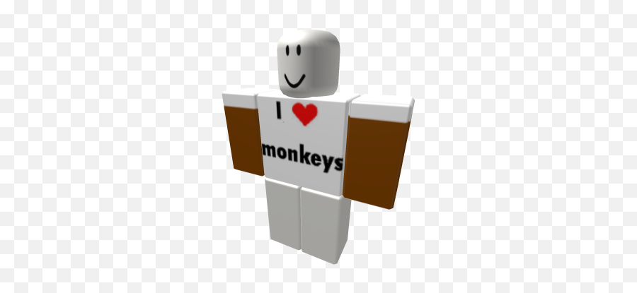 I Love Monkeys - Roblox Armour Shirt Emoji,Monkey Emoticon Text