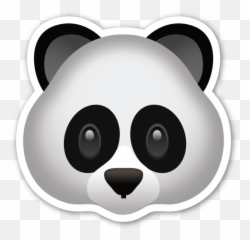 Panda Face - Panda Emoji Transparent Background,Panda Emoji