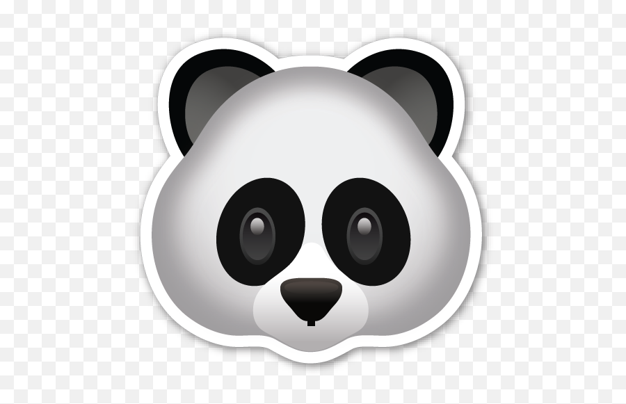 Panda Face - Panda Emoji Transparent Background,Panda Emoji