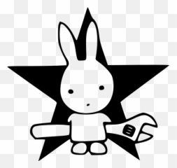 Rabbit With Star - Direct Action Emoji,Star Wars Emoji