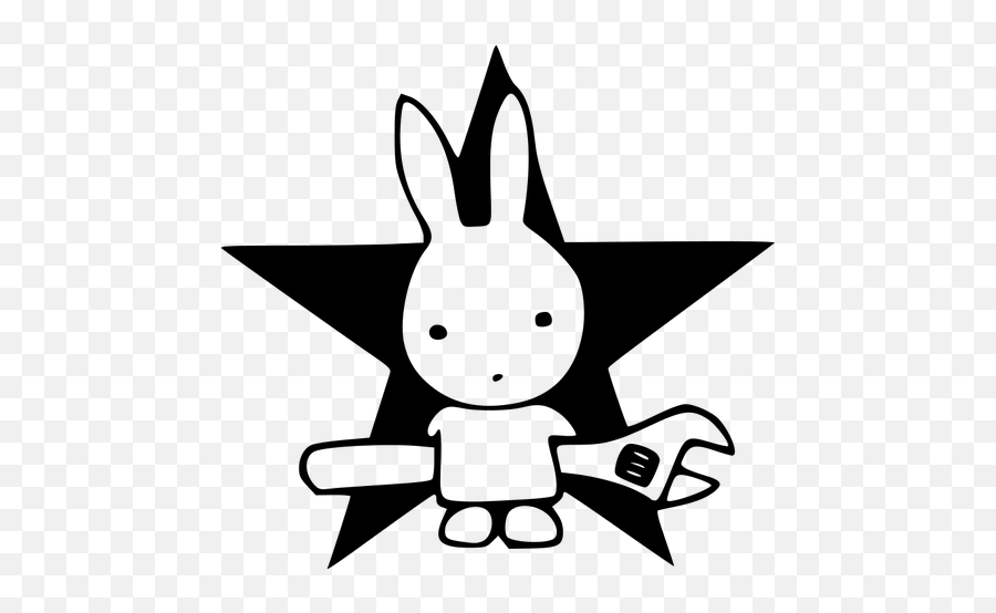 Rabbit With Star - Direct Action Emoji,Star Wars Emoji