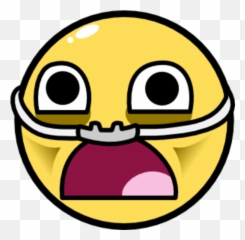 Awesome Face Epic Smiley - Surprised Png Clipart Can T Breathe Emoji
