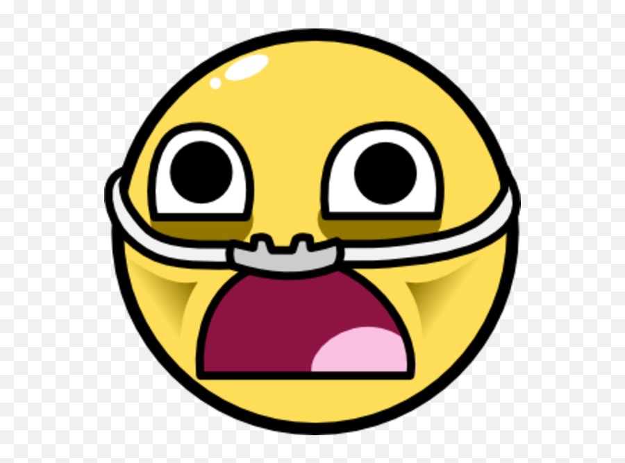 Awesome Face Epic Smiley - Surprised Smiley Png Clipart Can T Breathe Emoji,Surprised Face Emoji