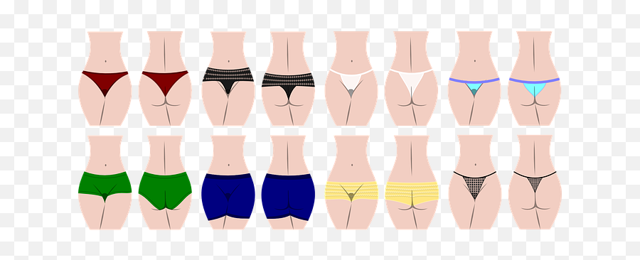 Free Sexy Woman Vectors - Types Of Panties Emoji,Panties Emoji