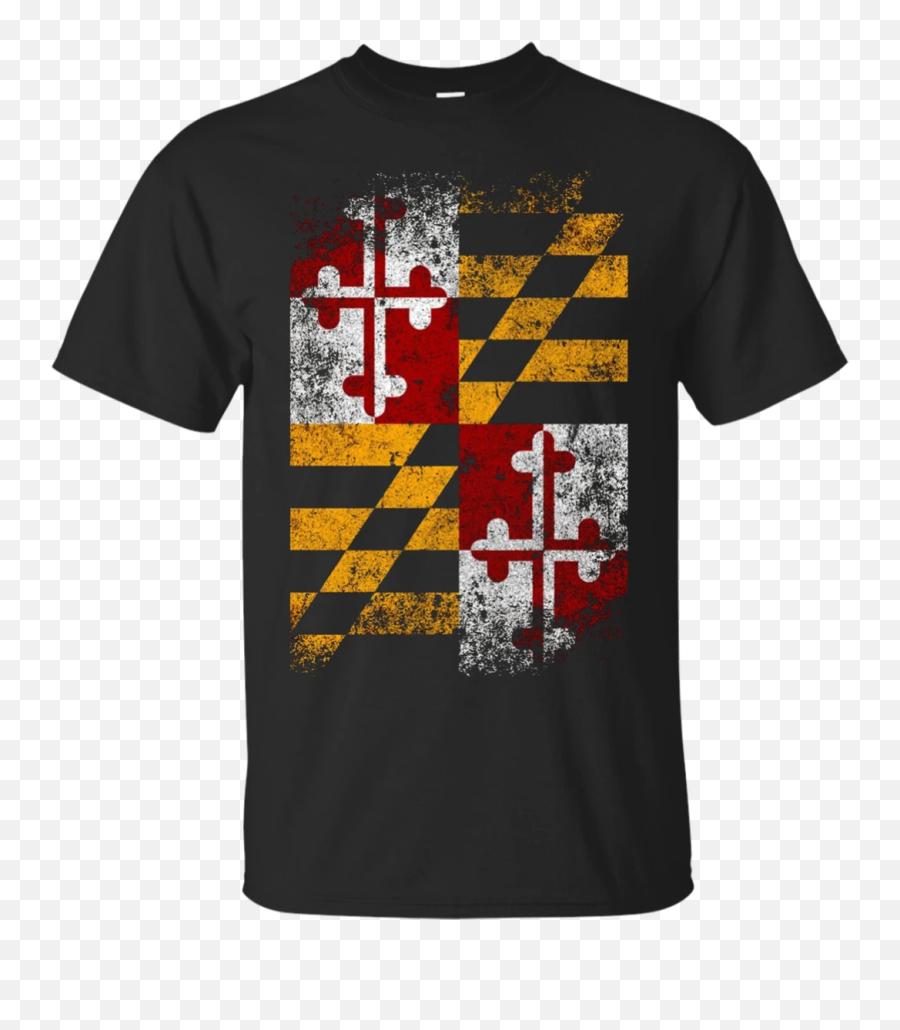 Maryland State Flag Vintage Distressed - Diamond Birthday T Shirt Emoji,Maryland Flag Emoji