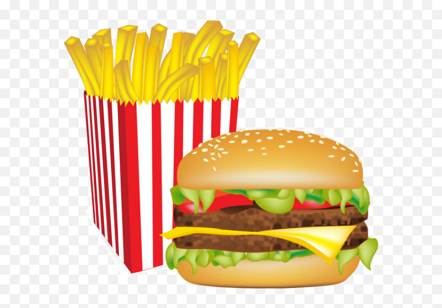 Library Of Picture Freeuse Burger And Fries Png Files - Burger And Fries Clipart Emoji,French Fry Emoji