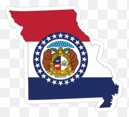 Missouri Flag State Sticker - Missouri Flag Map Emoji,Oklahoma Flag Emoji