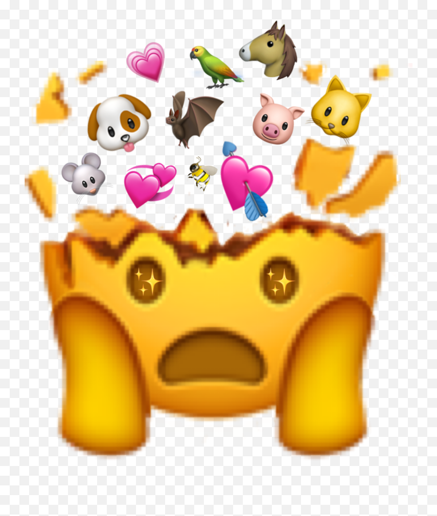 Animal Emoji Cute Sticker Sticker By Nusta U200d - Mind Blown Emoji,A Cute Emoji