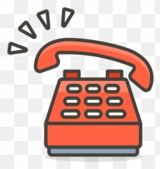 Telephone Emoji Clipart - Vector Transparent Phone Icon Png