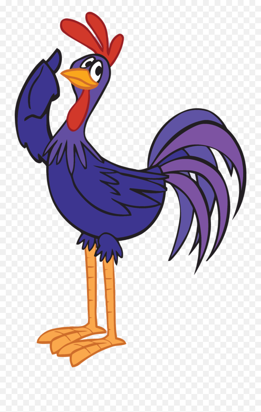 Mq Purple Rooster Animal Animals - Topper Da Galinha Pintadinha Emoji,Rooster Emoji