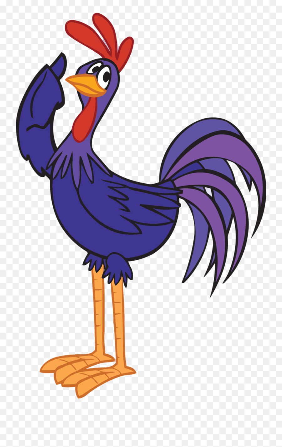 Mq Purple Rooster Animal Animals - Topper Da Galinha Pintadinha Emoji ...