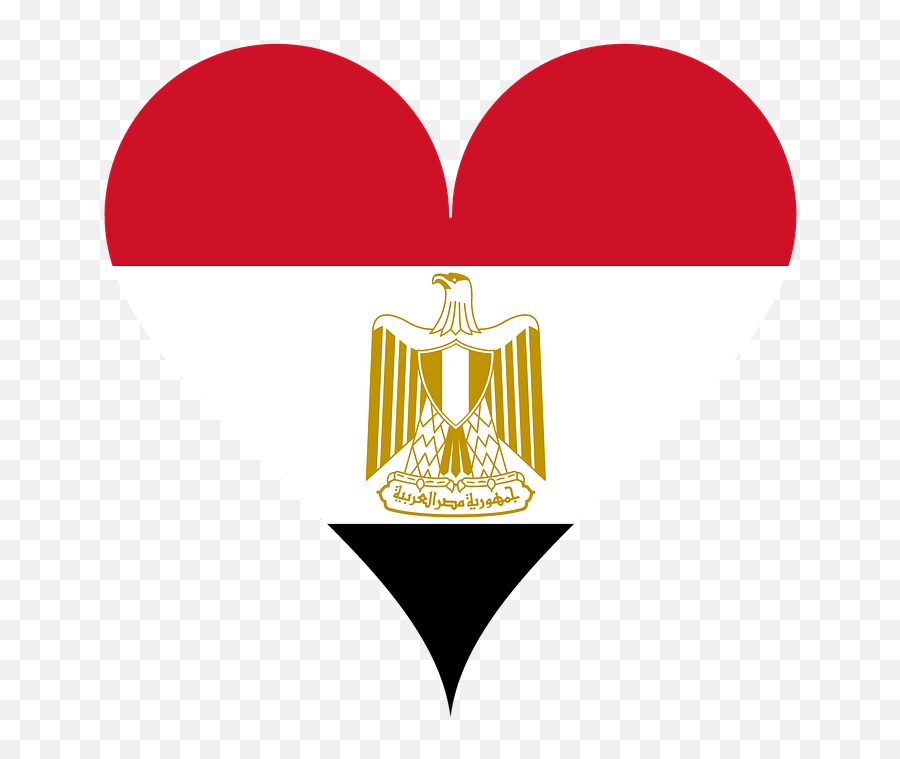 Heart Love Flag Coat Of - Egypt Flag Emoji,Egyptian Flag Emoji