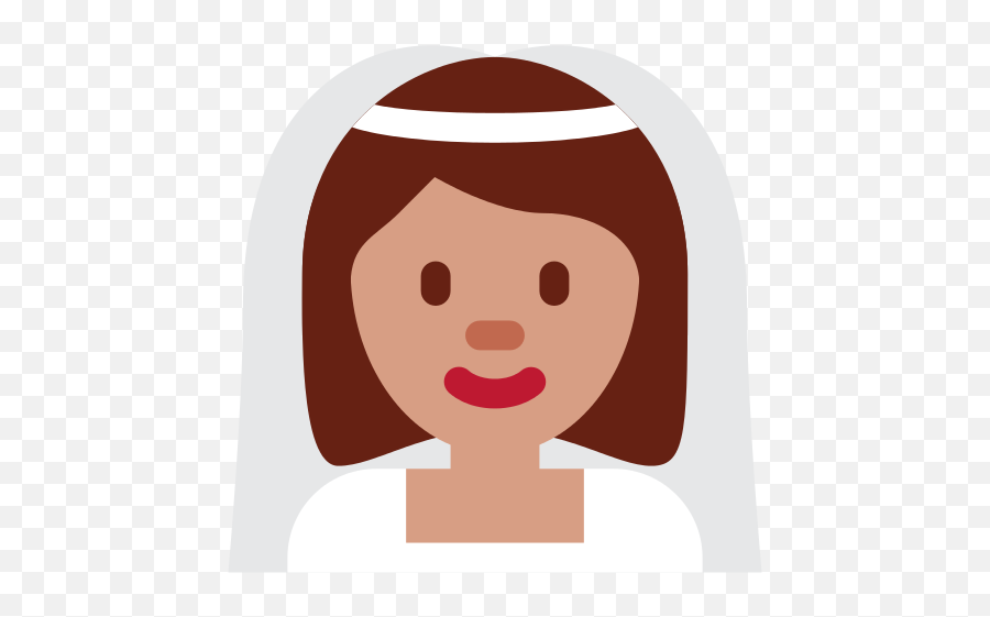 Twemoji 1f470 - Bride Face Clipart Png,Lipstick Emoji
