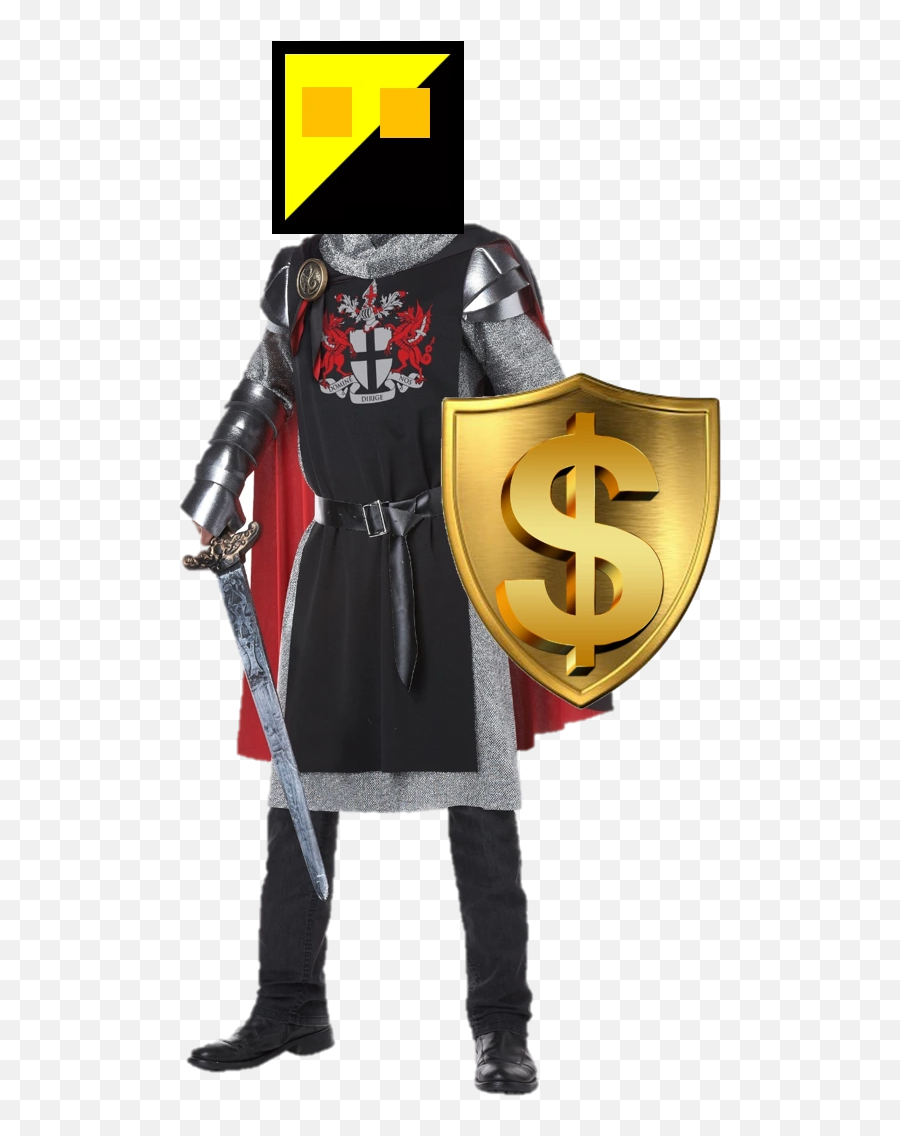 Capitalist Comrade - Medieval Knight Costume Halloween Emoji,Ancap Emoji