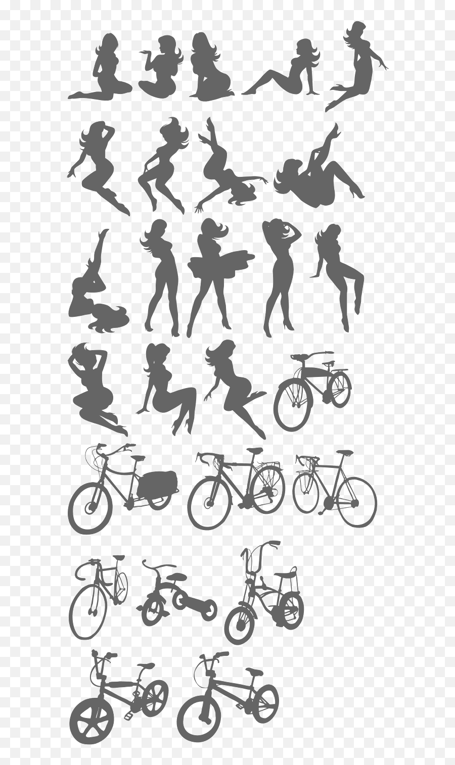 Erotic Fonts - Silhouette Emoji,Bike Muscle Emoji