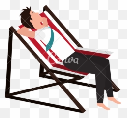 Businessman Relaxed In Beach Chair - Folding Chair Emoji,Rocking Chair Emoji