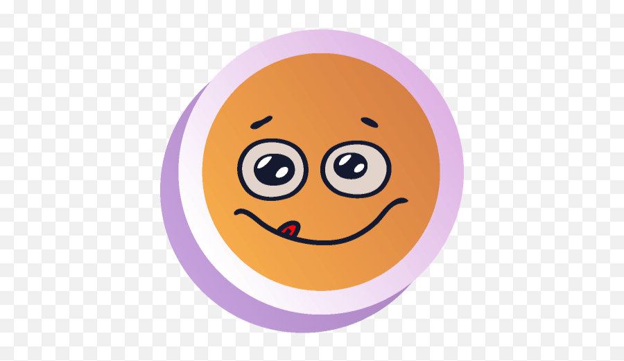 Cute Emoticons Sticker - Circle Emoji,Cute Emoticons