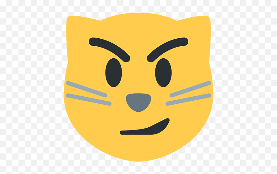 Cat Face With Wry Smile Emoji For Facebook Email Sms - Twitter Cat Emoji,Cat Emoticon