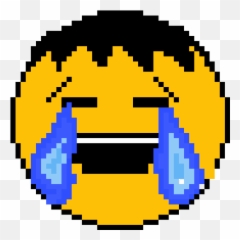 Pixilart - Sad Emoji By Anonymous Pixel Art Circle,Sad Emoji