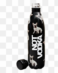 Not Vodka - Bullet Bottle French Bulldog 25 Oz Sphynx Emoji,Bulldog Emoji
