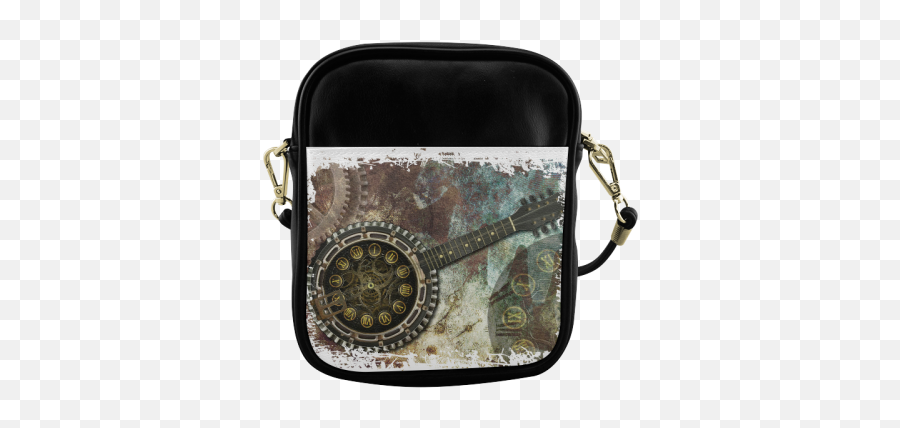 Steampunk Banjo Sling Bag 1627 - Handbag Emoji,Banjo Emoji