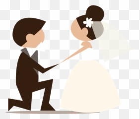 Couple Whatsapp Stickers - Groom And Bride Vector Png Emoji