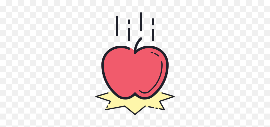 Falling Apple Icon - Free Download Png And Vector Falling Apple Icon Emoji,Apple Icon Emoji