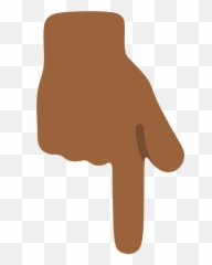 Finger Pointing Down Emoji Png - Finger Pointing Down Clipart,Point Left Emoji